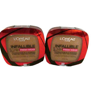 Loreal infallible 24hr fresh wear powder foundation #355 waterproof lot of 2